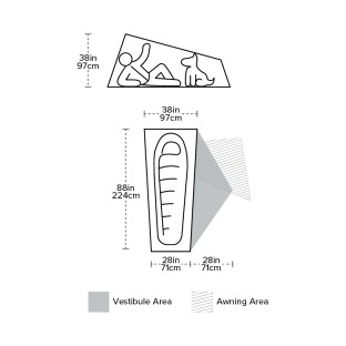 COPPER SPUR HV UL1 | Tente de randonnée - autoportante ultralégère - trois saisons