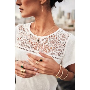 TASSY LACE | t-shirt - femme