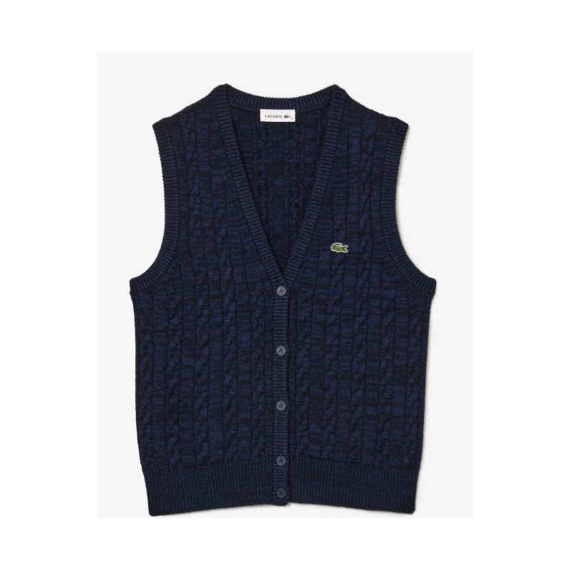 Gilet Lacoste Bleu Marine Femme Gilet Lacoste Bleu Marine Sweat